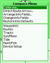 PN-40 compass menu