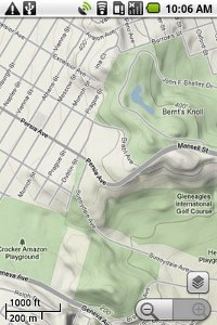 Android terrain maps