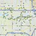 Geocaching planning using the map