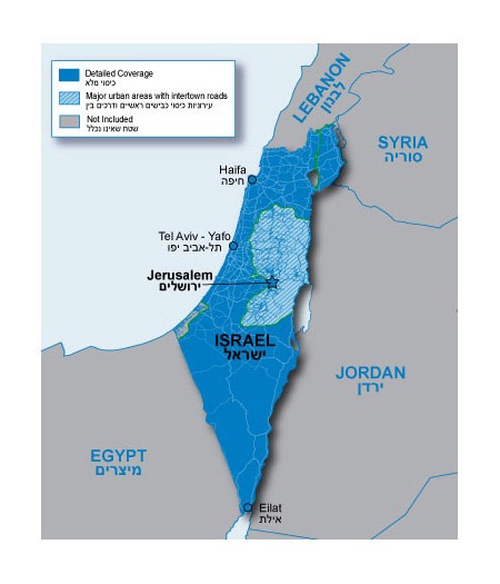 Israel coverage map