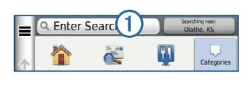 nuvi 2012 search bar