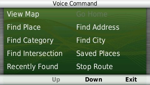 Garmin nuvi 2595LMT voice command