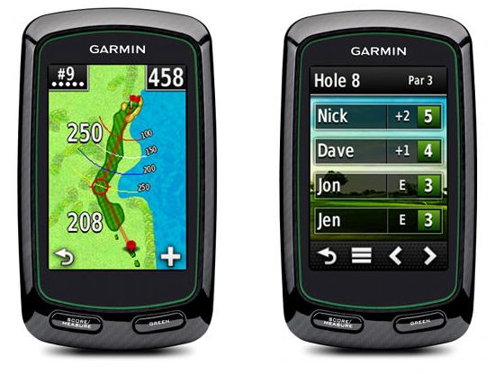 Garmin G6 course map and scorecard