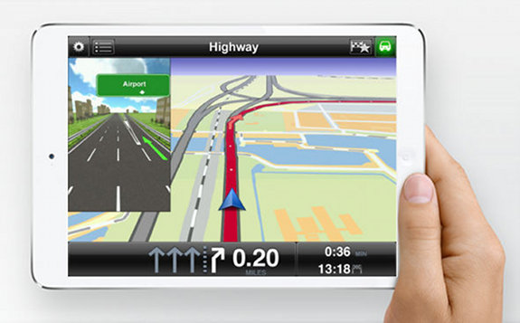 iPad mini GPS navigation
