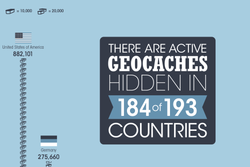 Geocaches in 184 countries