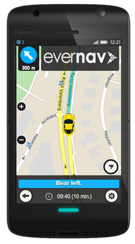 Evernav Firefox mobile OS navigation app