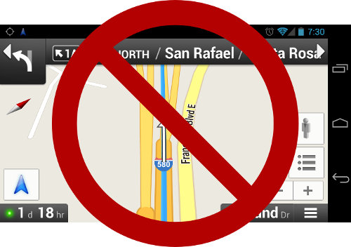 California Appeals Court rules hands-on use of smartphone maps illegal