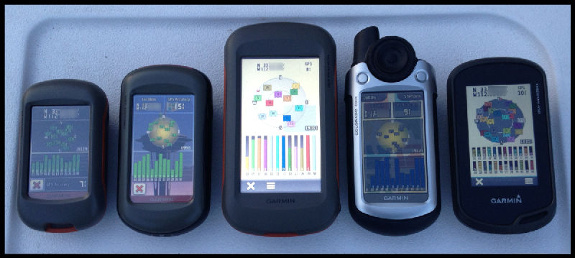 Satellite reception on various Garmin handhelds including Oregon 650 with GLONASS
