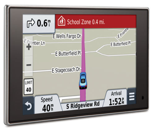 School zone warning on the nuvi 3597LMTHD