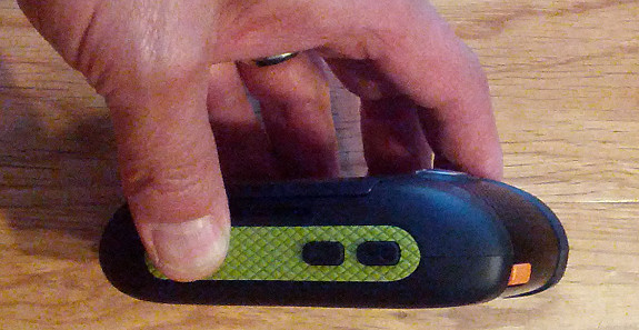 touchscreen Foris 850's three buttons
