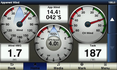 Wind speed and direction from NMEA 2000