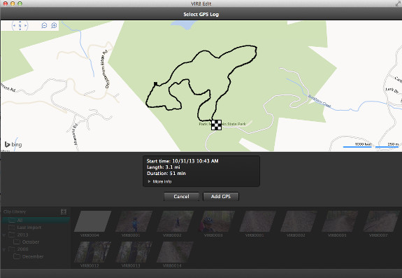 GPS track added